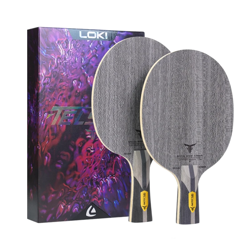 Loki Telson Power Ping Pong Blade Lighter Telson Carbon Fiber Blade Table Tennis Suitable for Offensive Style of Play