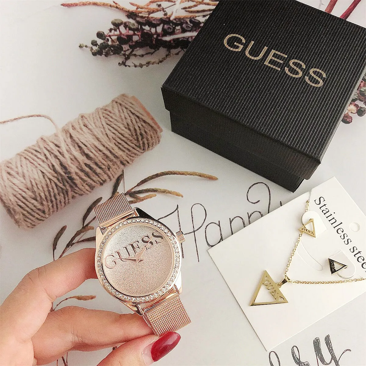 

Top Brand Luxury Chronograph Mesh DiamondQuartz Watch Women Watches Military Army Male Wrist Watch Clock relogio masculino, Black