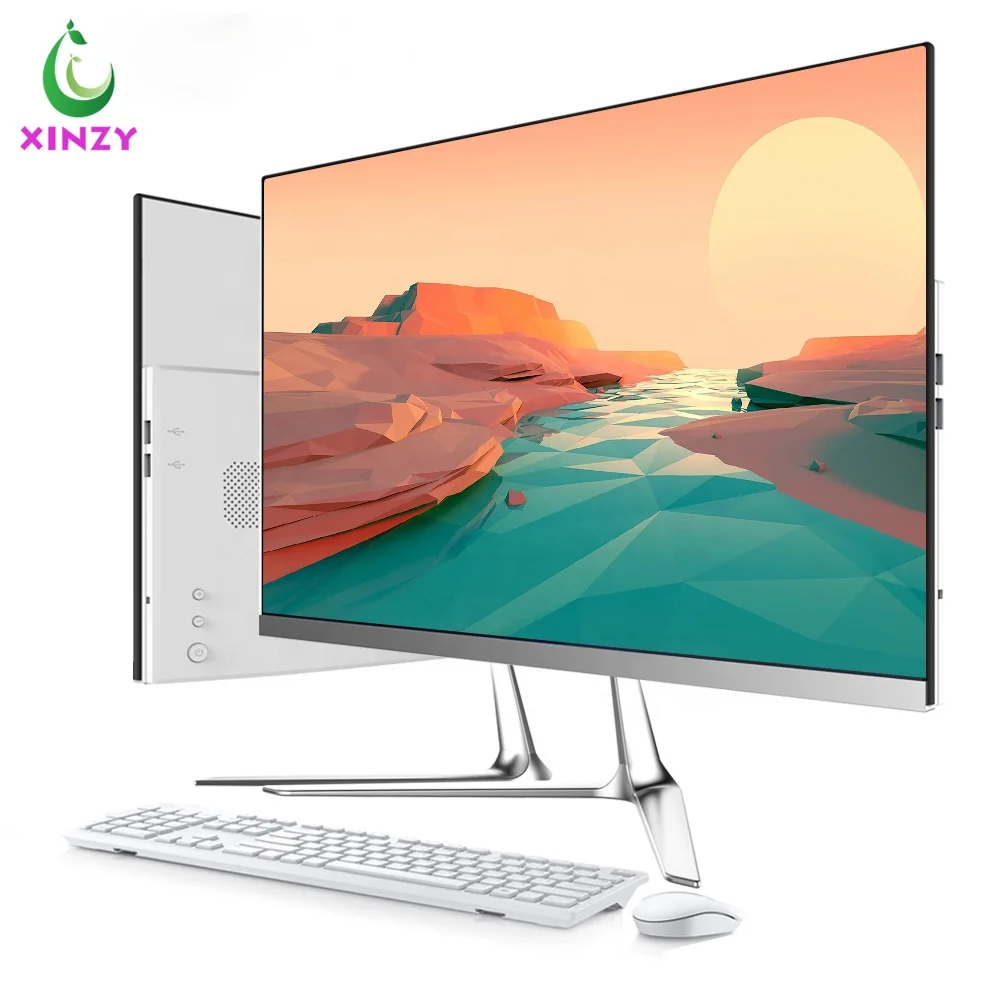 

XINZY I9 23.8 inch wifi 2.4GHz speakers i3-3120 8GB ram 240GB ssd wifi speaker all-in-one pc computers