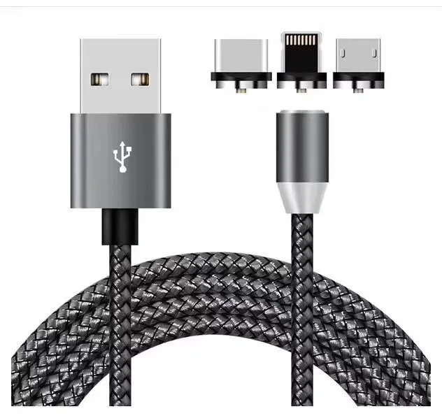 

Quick Charge Cable magnetic usb cableled 3in1 Wire Cord Magnet Charger