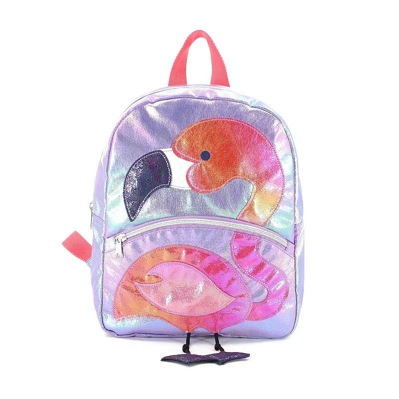 

Flamingo School Bag Backpack Mini Cartoon Cute Animal Backpack for Kids Animal Prints Age 1-4 Years Unisex GPS, Red/pink/yellow/green/others