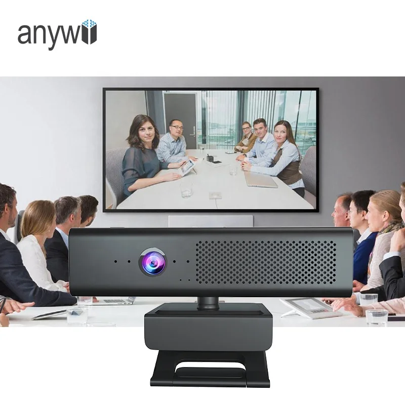 

Anywi video conferencing equipment usb conference speakerphone meeting mics video conference camera with microphone and speaker