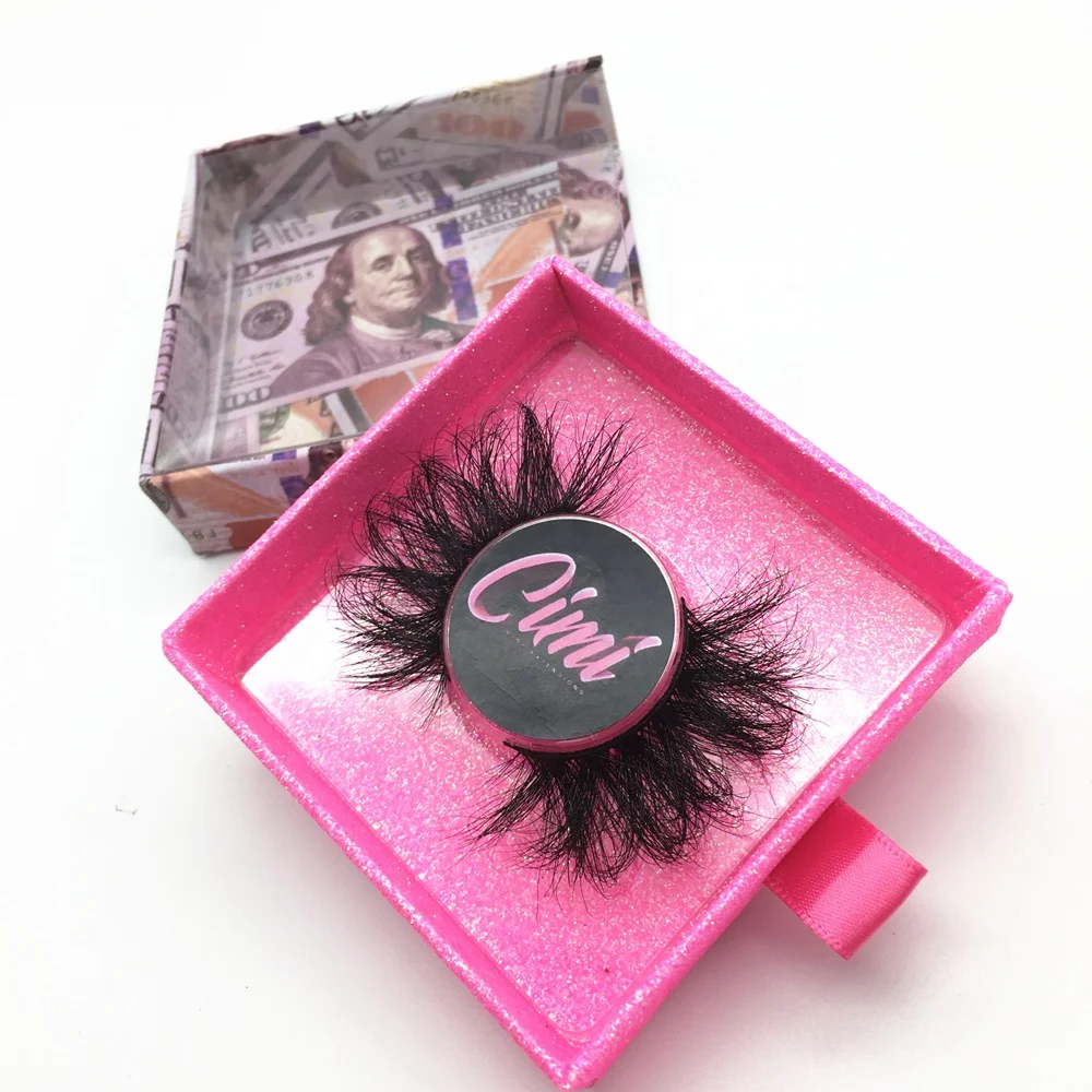 

wholesale super fluffy 25mm mink eyelashes dramatic long cross new fashion private label money lash box 3d 5d mink lashes