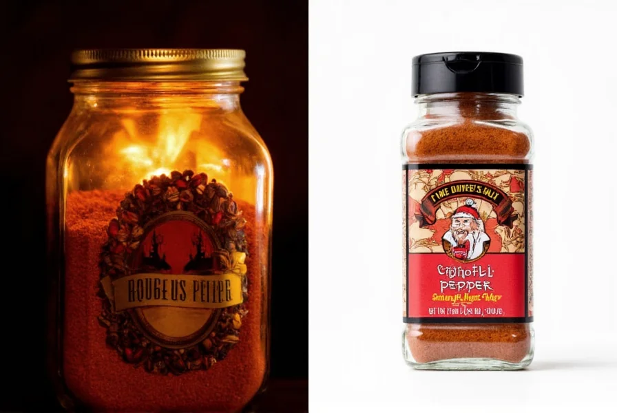 Various chipotle pepper powder brands lined up on a shelf