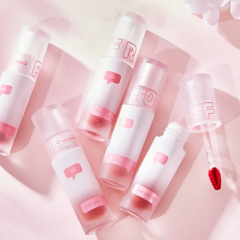 

New arrival Anime Light Velvet Matte Set Smoke Tube Makeup Lip Gloss Girl Long Lasting Lip Glaze Cute Lipstick wholesale