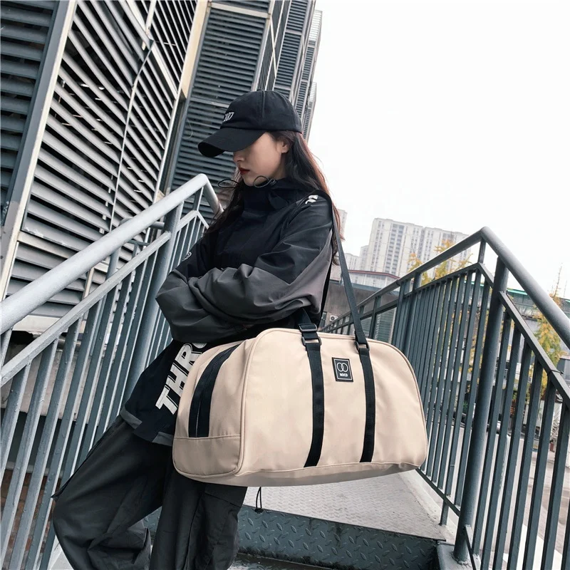 

Meilleures Ventes Custom Waterproof Ripstop Oxford Cloth Sports Gym Lightweight Foldable Travel Duffle Bag