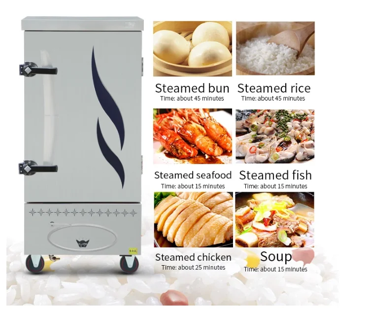 Low Price Gas Industrial Steam Cooker Rice Cooking Steamer