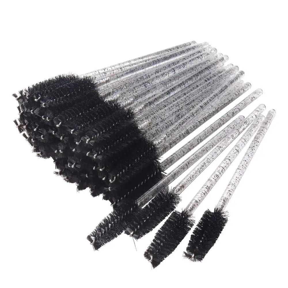 Disposable Shiny Eyelash Applicator Wands Curler Brush Set Mascara Eyebrow Spoolie Comb Wands Eyebrow Spoolie Brush