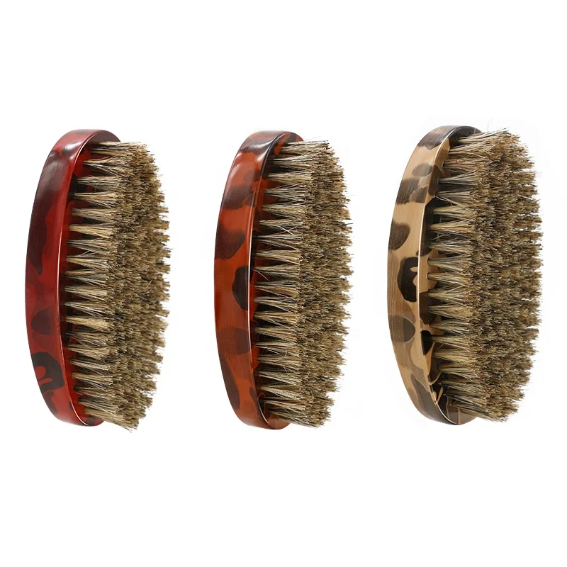 

Log Curved Handle Men's Beard Brush Bristle Beard Brush Comb Wholesale Brush Oil Comb Spot, Customized color