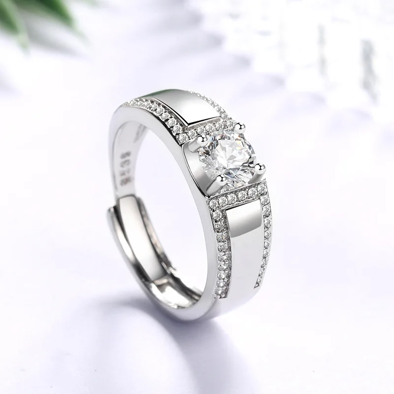 

Jewelry Women Luxury Shiny Zircon Engagement Ring For Girlfriends Birthday Gift Wholesale