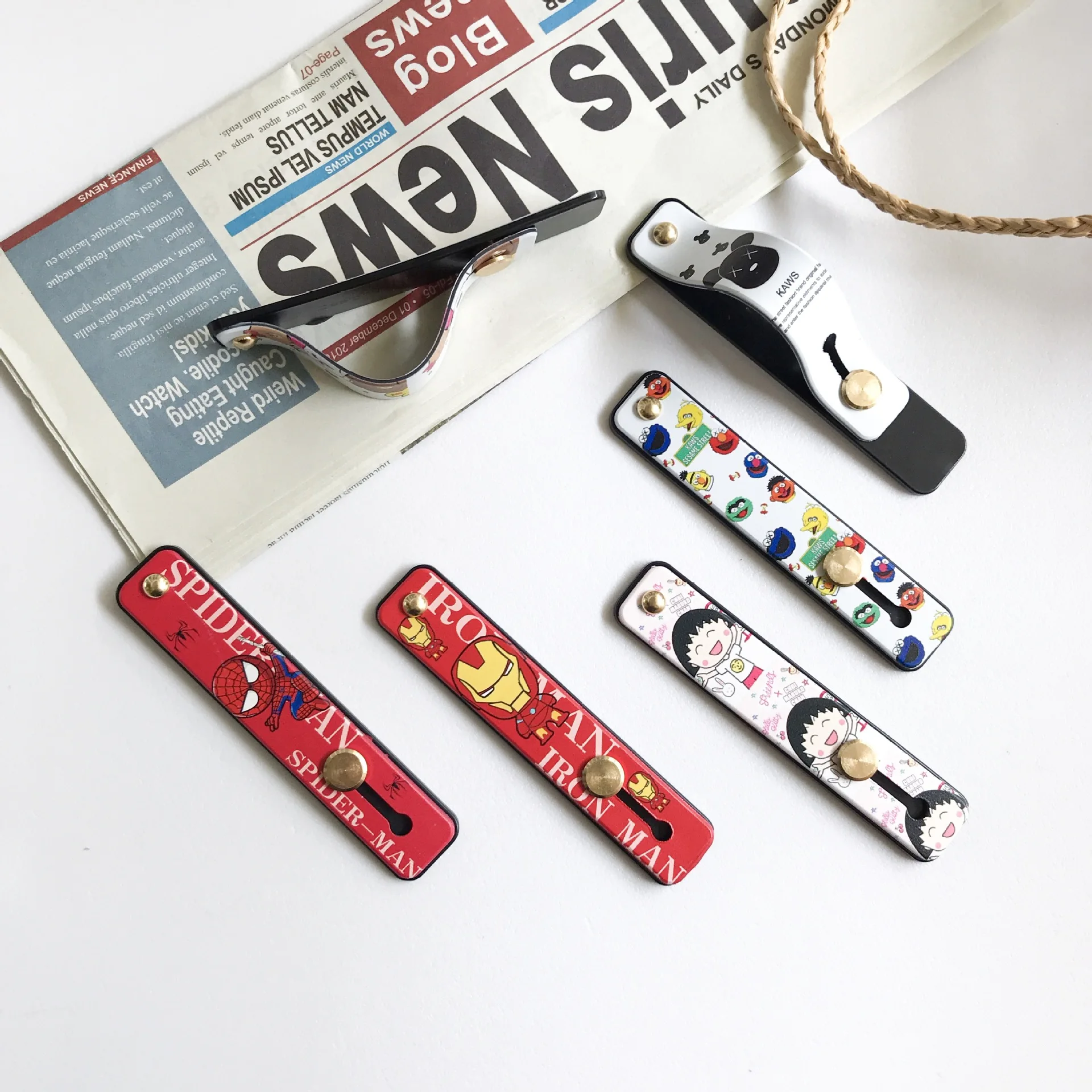 

Cartoon Cute Logo Silicone Phone Stick Stand Holder For Cell Phone