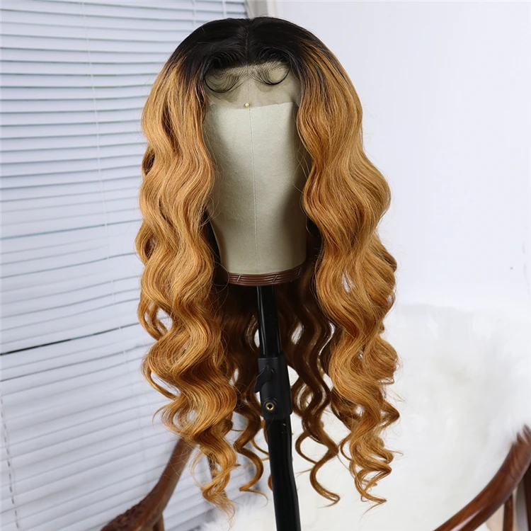 

Body Wave Wig For Women Colorful Lace Front Wigs Ombre Human Hair Brazilian Lace Front Glueless Wigs