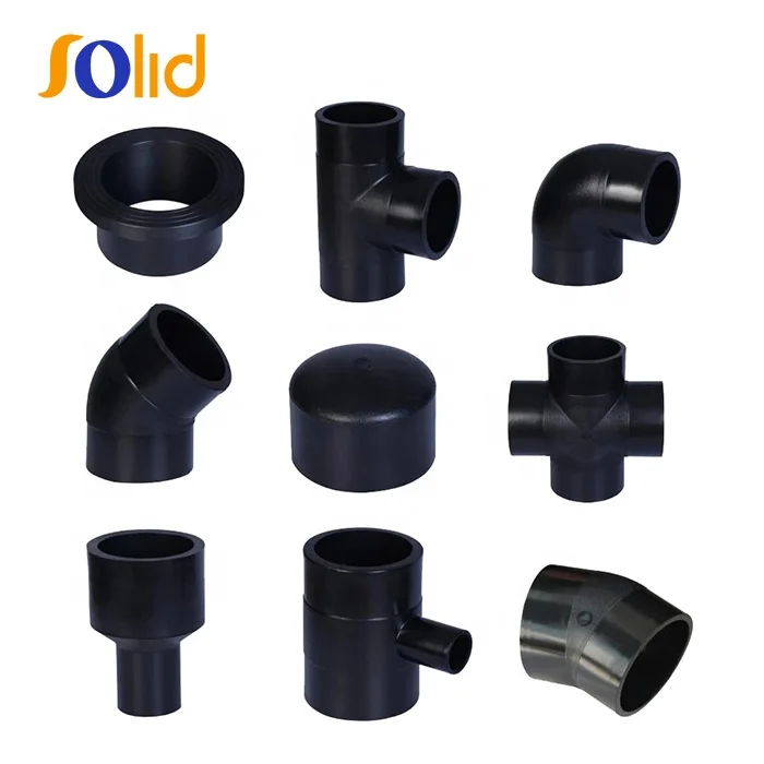 High Pressure PE Pipe Butt Fusion Fitting Plastic HDPE Pipe Fitting