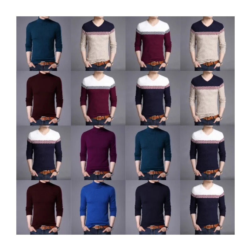 

2022 new autumn winter low price men's pullovers men's thickened sweater wholesale