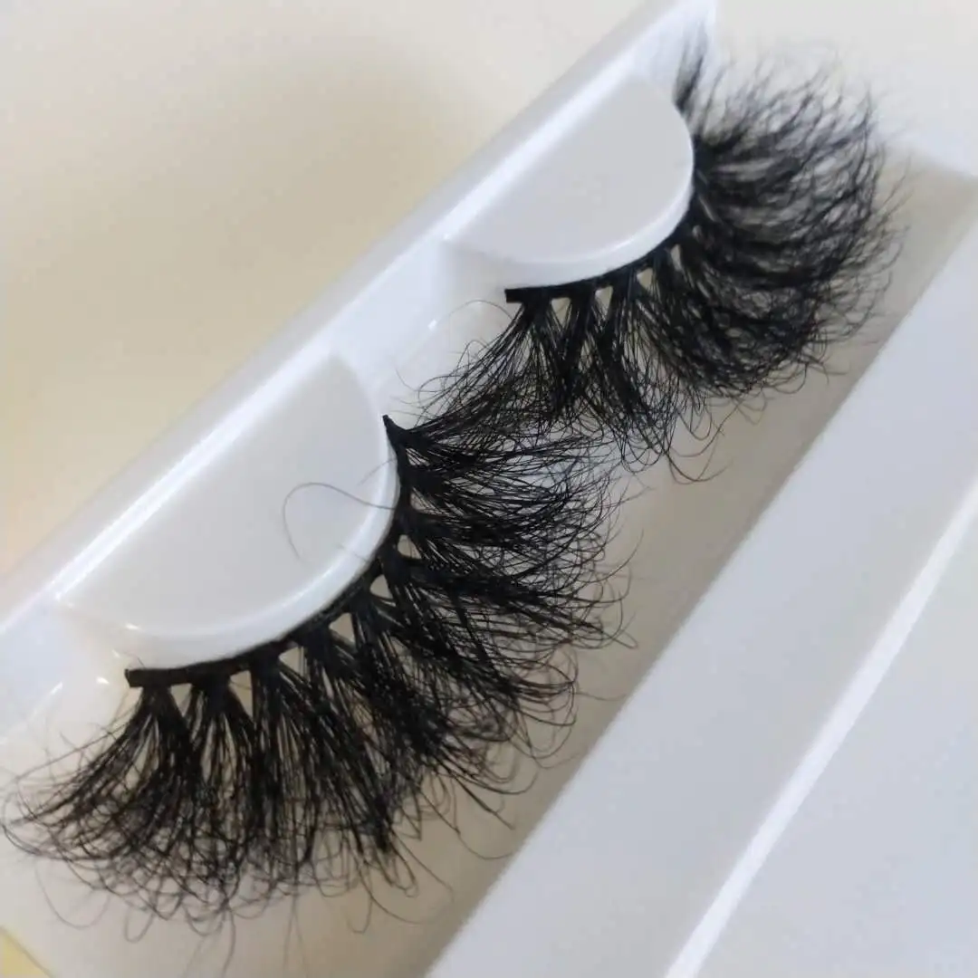 

Lashes3d Wholesale Vendor 25mm Eyelash Vendors 3d Mink Natural Eyelashes Soft Fluffy Eye Lash, Black