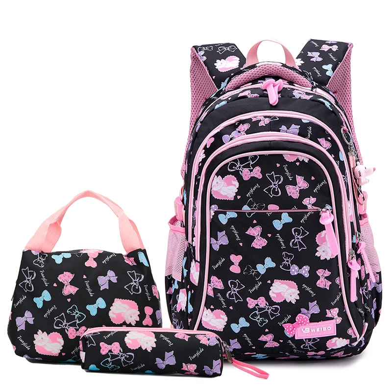 

Wholesale Cute Kids Durable Fashion 3 pieces School Backpack set with Lunch bag
