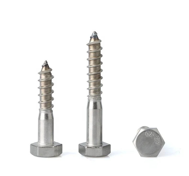 
Stainless steel hexagonal head wood screws D571 cheap wood screw 