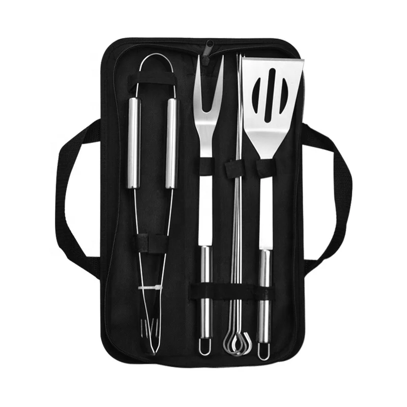 

7 PCS BBQ Grill Tool Set Stainless Steel Barbecue Grilling Tools Outdoor Camping Cooking Tools Set BBQ Grill Accessories Kit