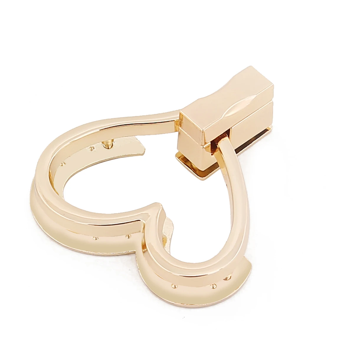 高档女包配件锌合金定制尺寸金属包包锁扣配件