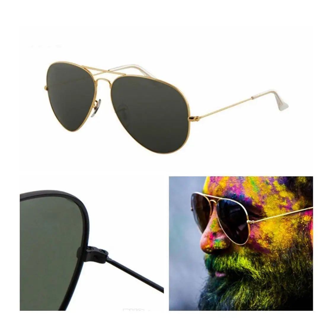 

2pcs Fashion Sale Luxury 2021 Designer Aviator Ray Sunglasses Vintage Pilot Sun Glasses Band Vintages Uv400 Bans Men Women Ben W