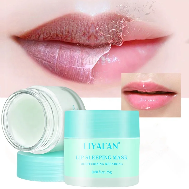

OEM Private label Vegan Organic Soothing Lips Care Balm Hydrating Exfoliator Collagen Sleeping Lip Mask