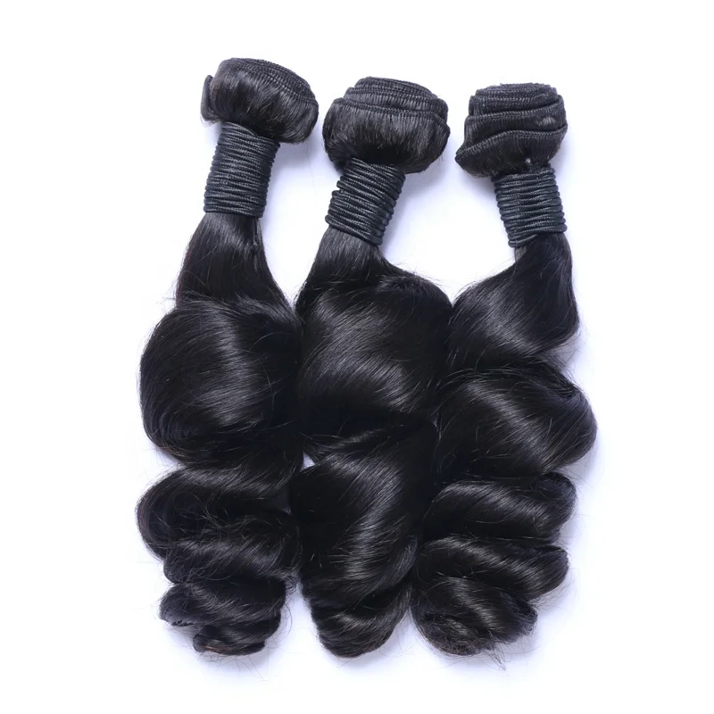 

Tangle Free One Donor 100% Human Hair Braids On Weft No Gule Hair Bundles