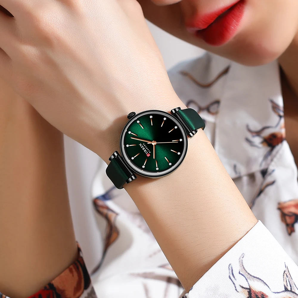

Top Brand montre curren femme women watches Luxury Quartz Watches Creative ladies wrist watch Leather Strap rejoj de mujeres