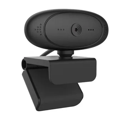 

1080P Full HD 360 rotation Webcam With NoiseReduction Mic USB Web Camara, Black