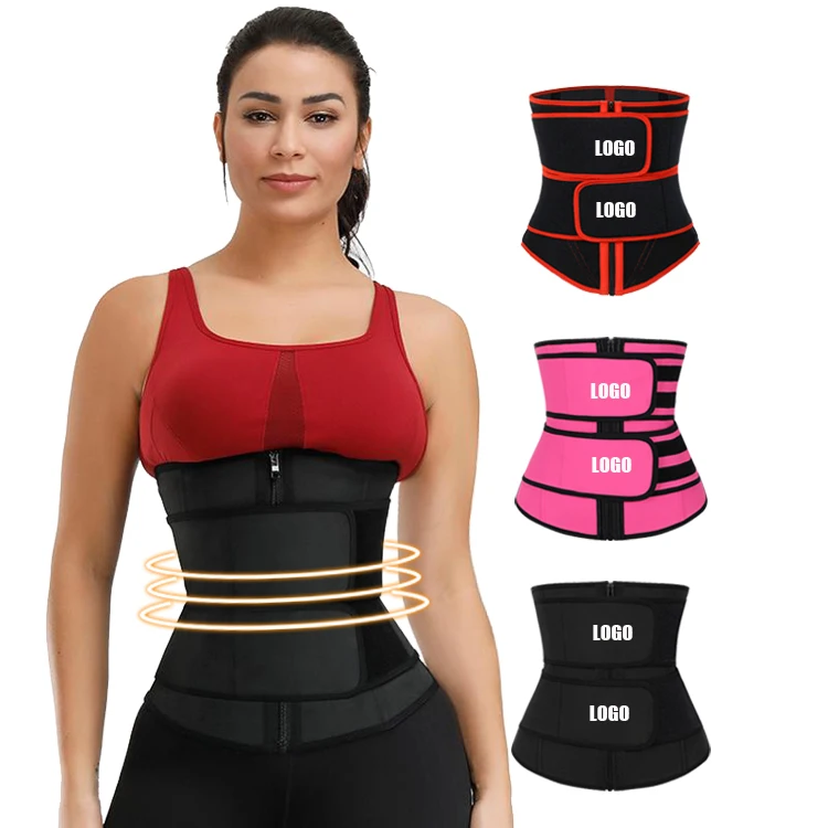 

Feelingirls Strongly Sticker Compression Women Double Strap Waist Trainer Neoprene