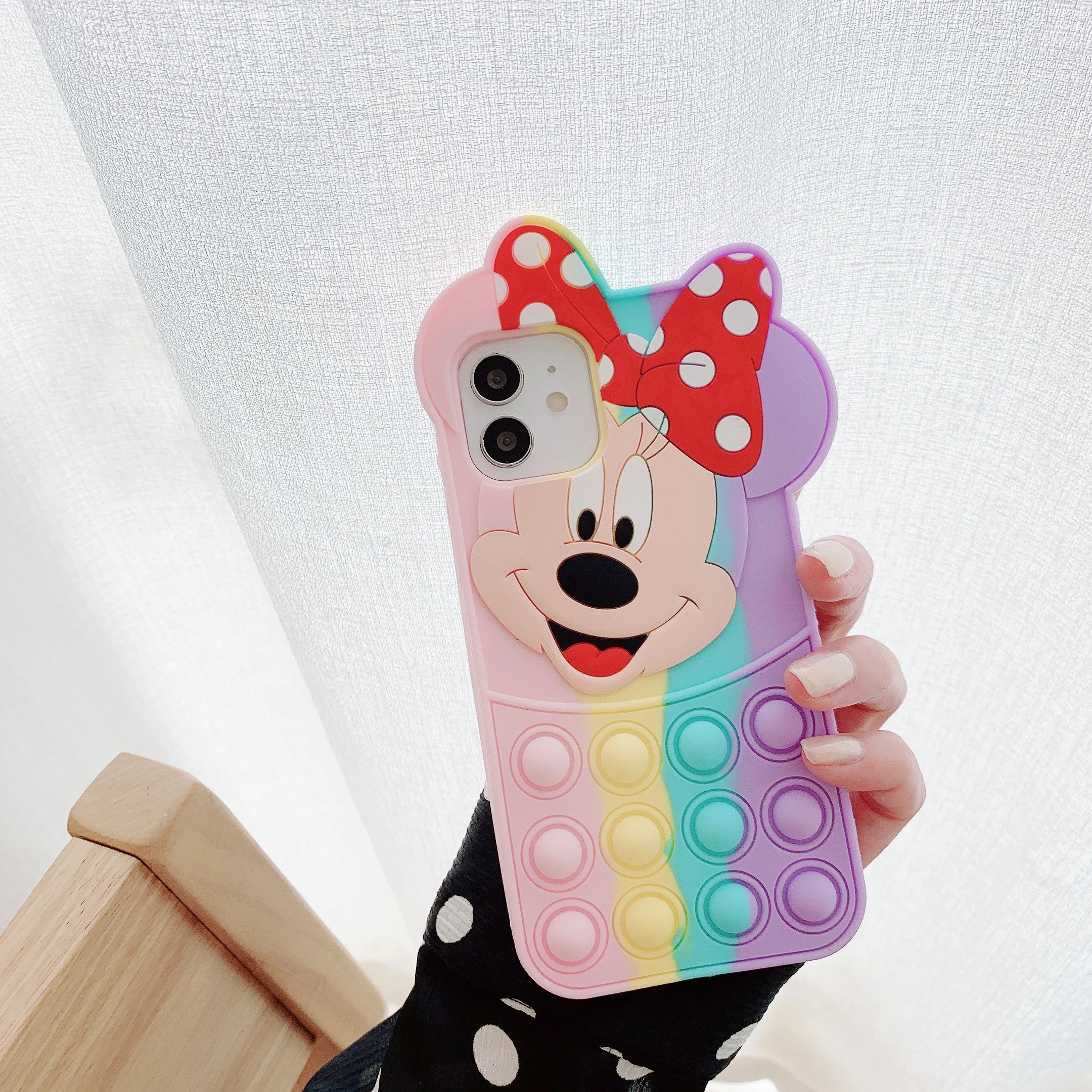 

Push Bubbles phone case for iPhone12 / 12 Pro Funny Fidget Toy Phone Protective Case Cover Case for iPhone, More colors