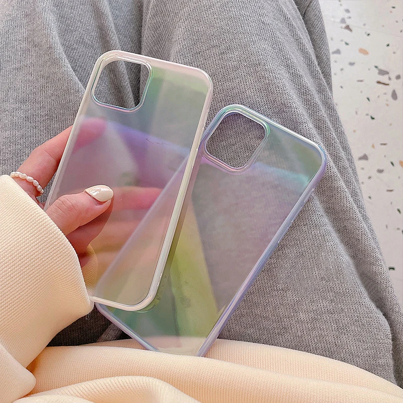

Fashion Stylish luxury mobile phone accessories case back cover,reflective rainbow laser for iphone 13 12 11 pro max, As the following photos