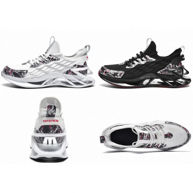 

New Imported Man Shoes 2021 Sneakers Retro Breathing Black And White Sneaker Recycled Shoes Casual