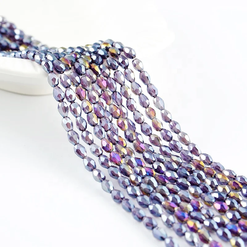

Crystal Beads Tear Drop Shape Faceted Pendant Tassels Jewelry Chandelier Earrings Bracelet Accessories, Color card