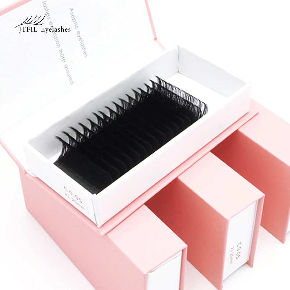 

JTFIL high-quality 20-25mm individual eyelash extension private label eyelash extension