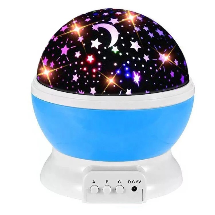 Indoor children rotating star sky projection bedroom dream starry  lamp led galaxy projector star night lights for kids baby