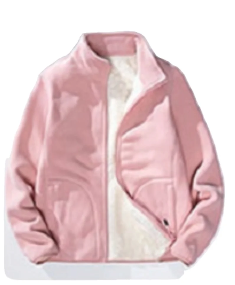 

Independent brand men's couple cotton-padded clothes. Fleece casual multi-colour jacket