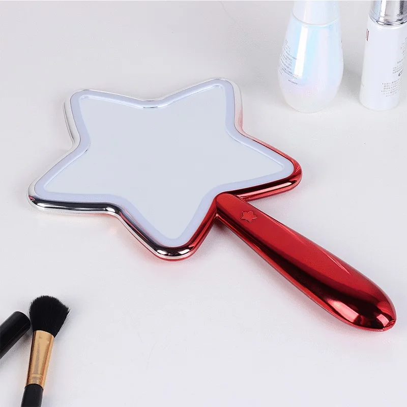 

Lighted Up Star Shaped Double Sided 5X Magnifier Led Hand Held Mirror