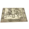 Factory price tiger charging logo antique bronze plated coin