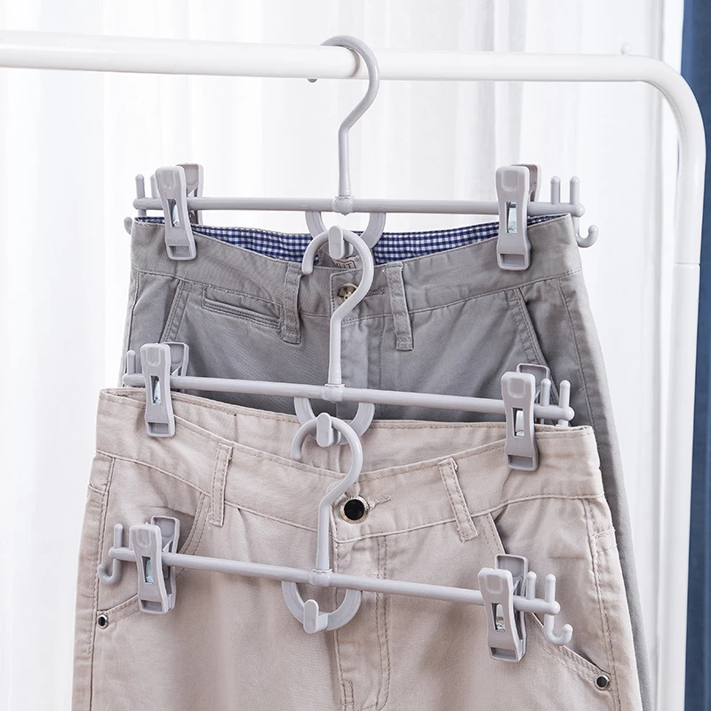 

Clothes Pants Trouser Scarf Hanger Multi Layer Srack Closet Space Saving