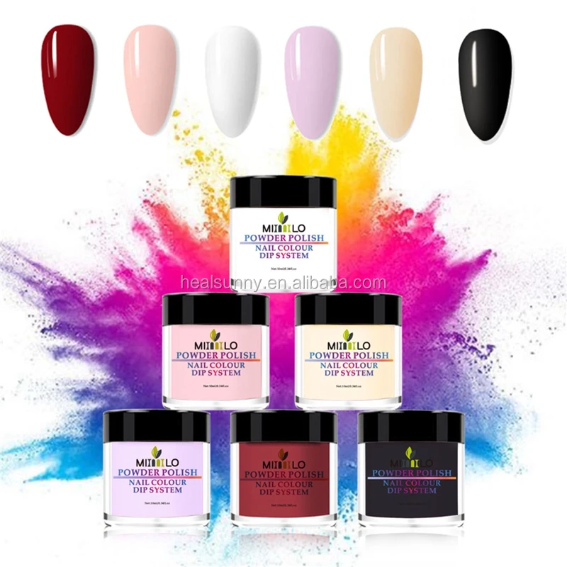 

Pure Colored Acrylic Nail Powder Nails Acrylic Powder and Liquids, 6 colors