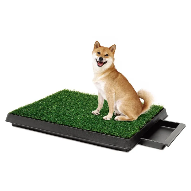 

Portable Grass Puppy Pad for Dogs and Small Pets Training Pad with Tray, Green or customized