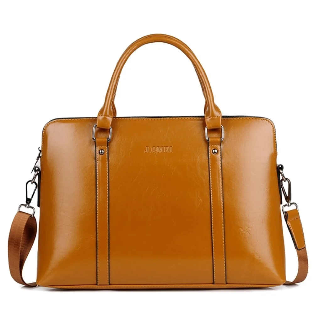 

Laptop Tote Bag Large Capacity Women Classic Shoulder Bag Work Business Bag, Black, brown, burgundy