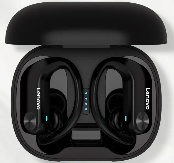 

Original Lenovo LivePods LP7 IPX5 Waterproof Ear-mounted Earphone led earbus headphones with wireless Charging battery Box