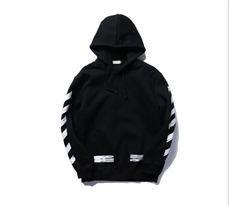 

2022 Newest Street unisex couple jacket off printing arrow stripe loose hoodie whites plus velvet sweater hoodie