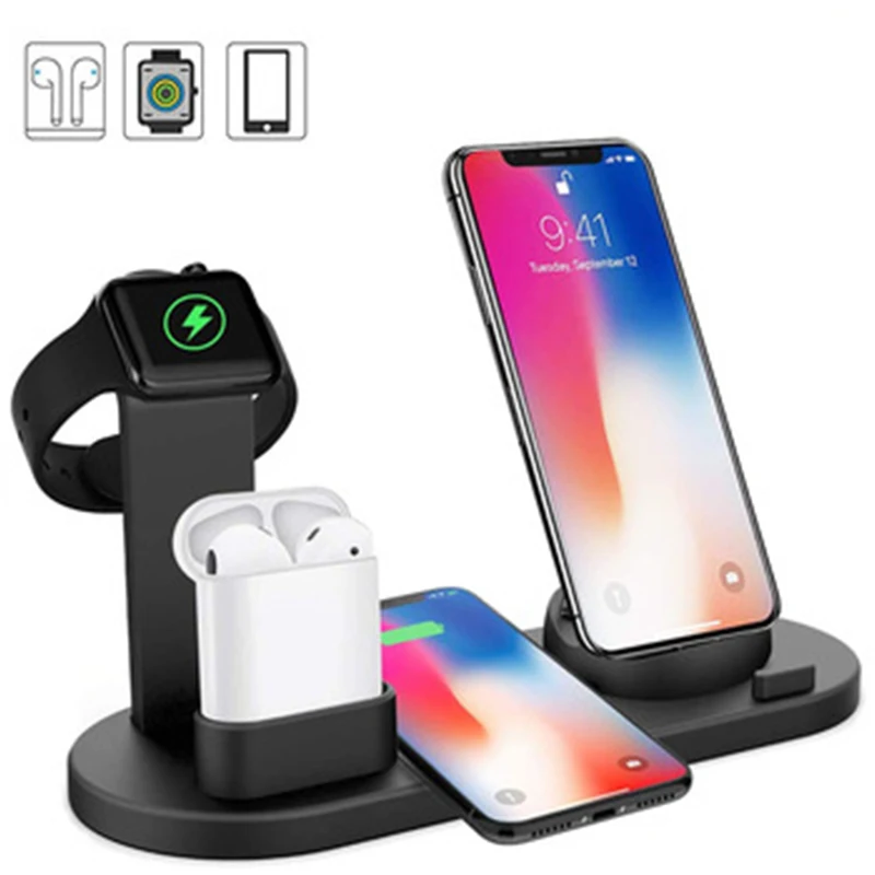 

3 in 1 Wireless Charger Stand 15W Fast Charging Station Dock for Applea Watch Wireless Chargers