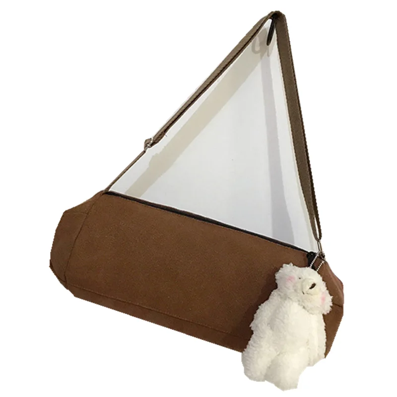 

Fashion cylinder single shoulder bag women's simple trend Messenger Light retro leisure washed canvas bag wholesale, Customizable