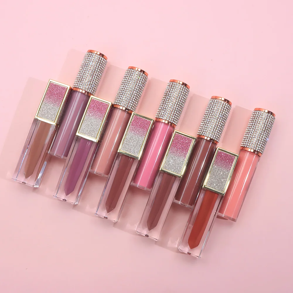 Make up Cosmetics Diamond Luxury Transparent Lip Gloss Vendor Cruelty Free Moisturizing Vegan Private Label Lipgloss
