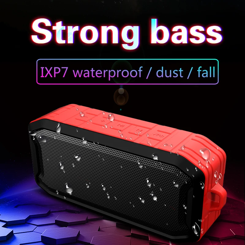 portable speaker bluetooth IPX7 waterproof outdoor BT speaker wireless with TWS Hifi stereo - ANKUX.COM