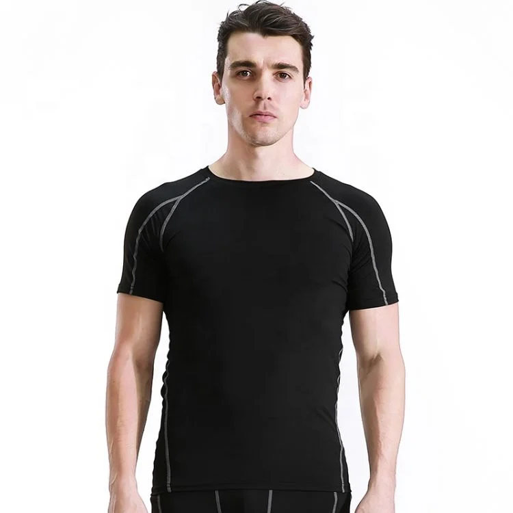 

Mens Gym Yoga Short Sleeve T Shirt Fitness Quickdrying Fitness Clothes