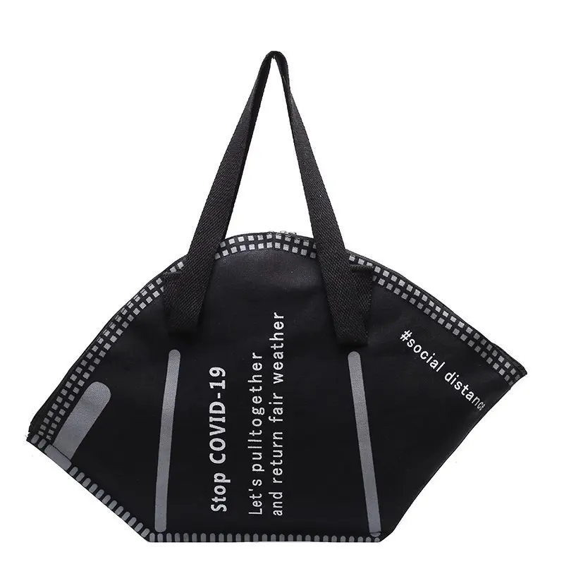 

women mask shape large capcity hand bags purses